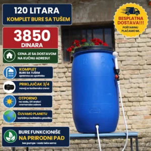 Bure sa tušem 120 litara