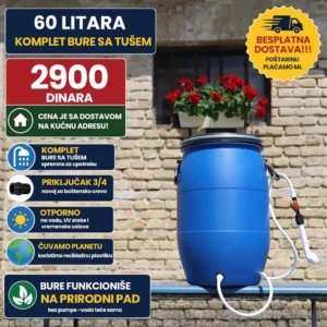 Bure sa tušem 60 litara