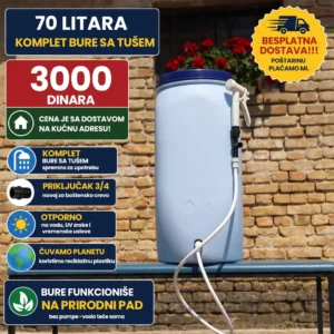 Bure sa tušem 70 litara