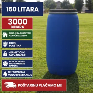 Bure 150 Litara HDPE plave boje