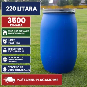 Bure 220 Litara HDPE plave boje
