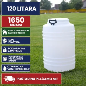 Bure 120 Litara bele boje