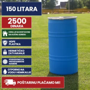 Bure 150 litara plastični obruč cilindar
