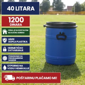 Bure 40 Litara HDPE dupla plastika