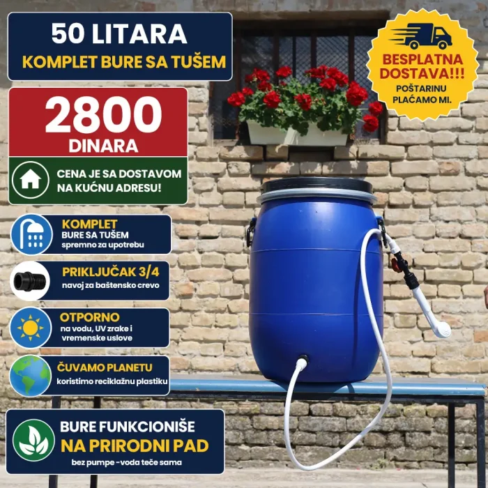 50 litara bure sa tusem
