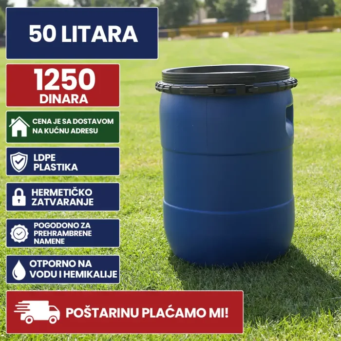 Bure 50l plastični obruč LDPE