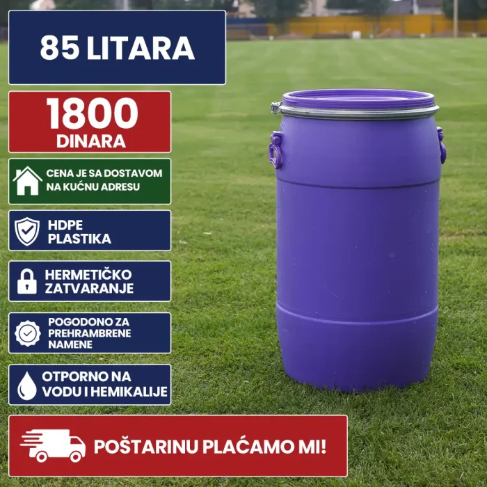 Bure 85 litara ljubičaste boje