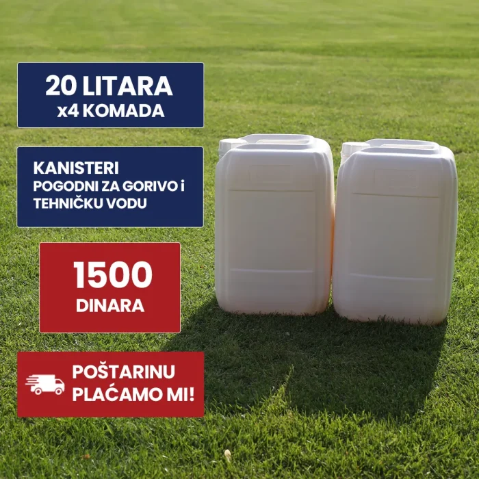 Kanisteri 20 litara x4 jaci